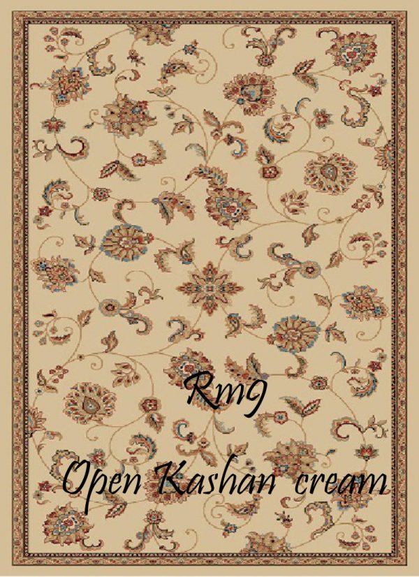 RUMI-9 Open Kashan Cream 1