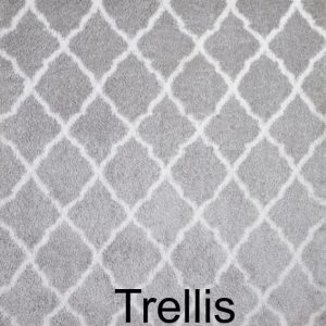 TRELLIS SHAG-Gray ivory