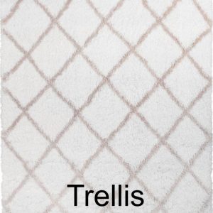 TRELLIS SHAG-Ivory taupe